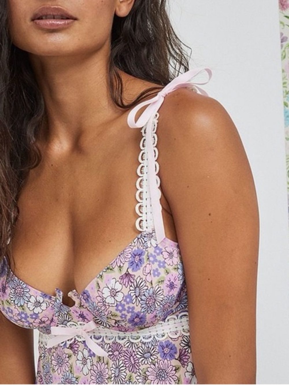 For Love and Lemons Willow Floral Slip Dress Size M